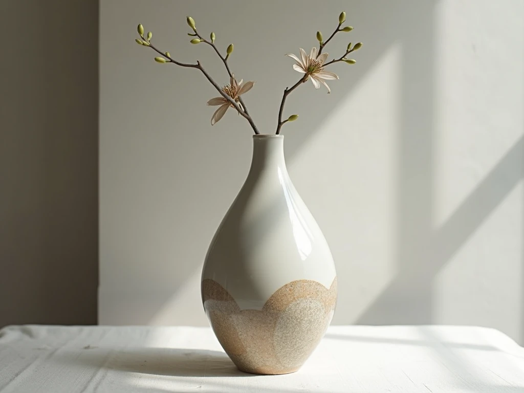 Handcrafted ceramic vase collection